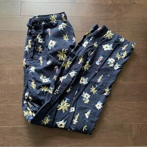 Tommy Bahama Men’s Medium Hawaiian Print Flannel Christmas PJ Pants